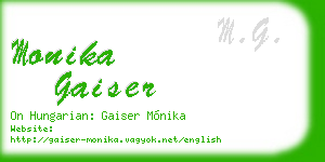 monika gaiser business card